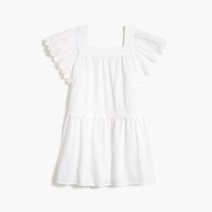 J crew Girls scallop sleeve beach dress size small m12